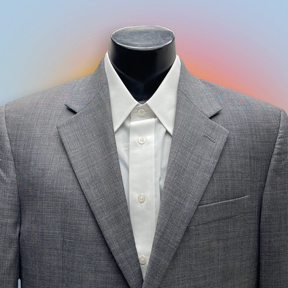 CHAPS Men’s 40R Gray Wool Sport Coat Blazer